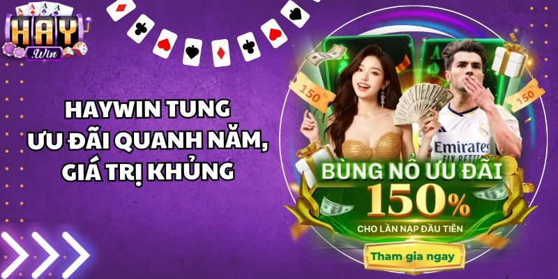 Haywin tung ưu đãi quanh năm, giá trị khủng